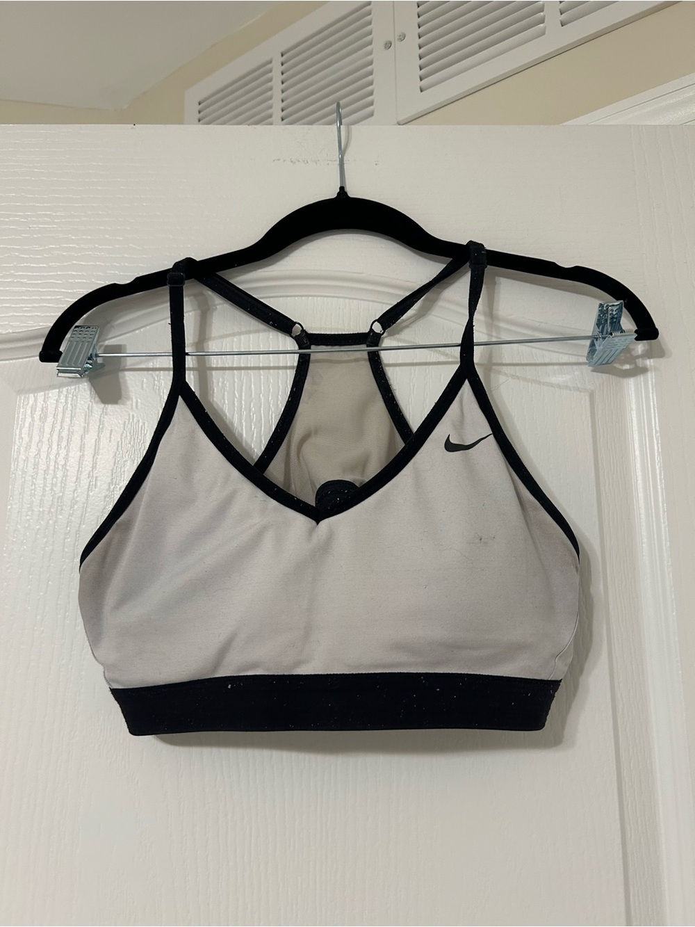 Nike Women's white and Black Sports Bra